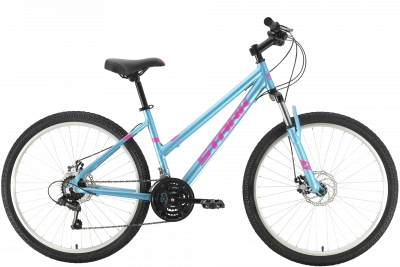 Велосипед Stark Luna 26.1 D 2021, белый/салатовый, 14.5"