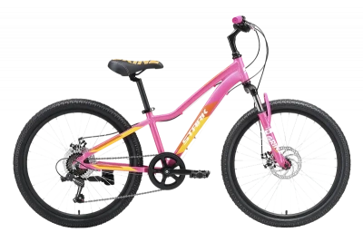 Велосипед Stark Bliss 24.1 D 2023, розовый/оранжевый/белый, 12"