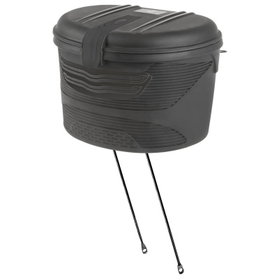 Бокс на руль M-Wave Amsterdam Box Front, V=17л пластик влагозащ. 23x26x33см, с замком/2 ключа, черн.