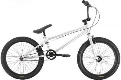 Велосипед Stark Madness BMX 1 2021, серебристый/серебристый