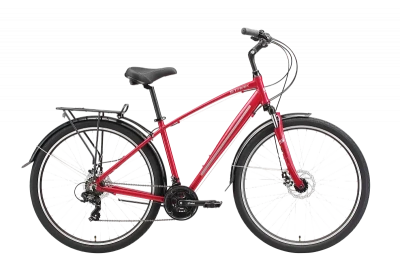 Велосипед Stark Touring 28.2 D 2023, красный/серый, 16"