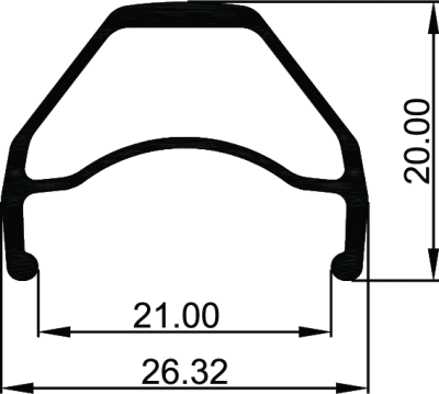 Обод 29/28" 32H AV Weinmann Aquila 21, черный