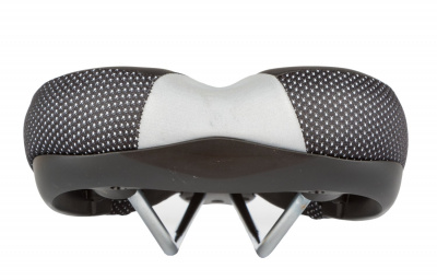 Седло Velo VL-3251 End Zone, комфорт 272x175мм эластомер. черно-серое