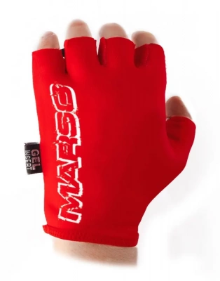 Перчатки Vinca Sport New Marso VG-836, красные с белым, размер XS