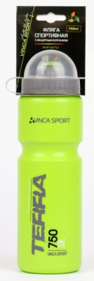 Фляга Vinca Sport, 750мл, зеленая, инд.уп.