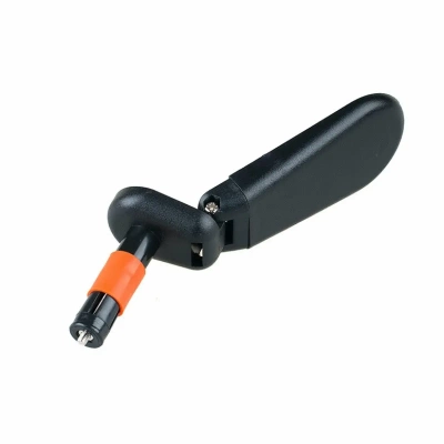 Зеркало DX-2280S, панорамное, универс. лев./прав., склад., креп. в торец, черн.
