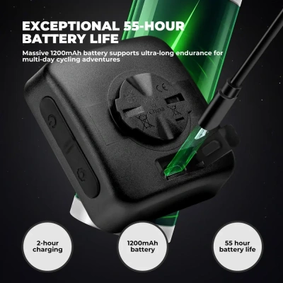 Велокомпьютер Rockbros G1 smart GPS, 8 функций