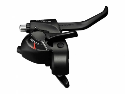 Комборучка правая 7ск. Shimano Tourney EF41, 2 пальца, черный