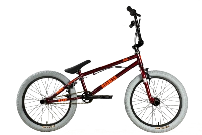 Велосипед Stark Madness BMX 3 2025 бордовый/оранжевый/серый