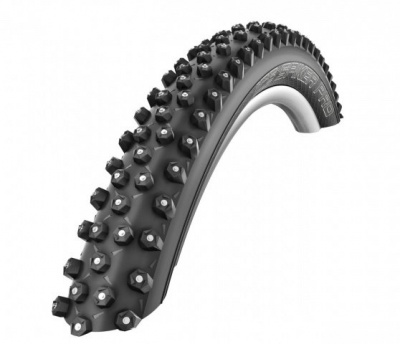 Шипованная велопокрышка 27.5"x2.25, Schwalbe Ice Spiker Pro, 378шип, RaceGuard, B/B-SK