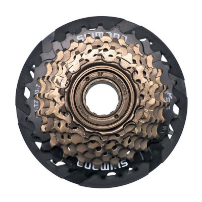 Трещотка 7ск. Shimano Tourney TZ500, 7x14-28 HG/UG, с защитой коричн.