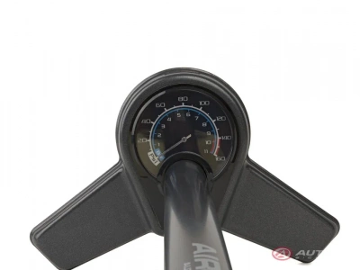 Насос напольный Author AAP Air Bar5, сталь, с маном.160PSI 2 гол. на шланге черный
