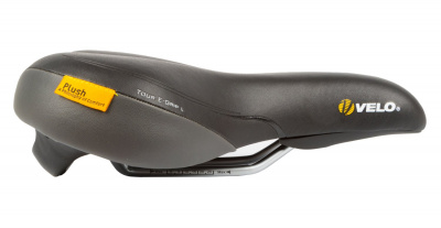 Седло Velo Tour E-Grip, комфорт/туризм 272x212мм анатом. эластомер. с рукоят.