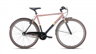 Велосипед FORWARD ROCKFORD 28 (28" 3 ск. рост 540 мм) 2020, черный/коричневый