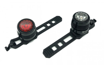 Комплект фонарей Klonk 11951, 1 диод (0.5 Вт), 60LM, 38LM/15LM, 10LM, LiPo 3,7 V/220mAh