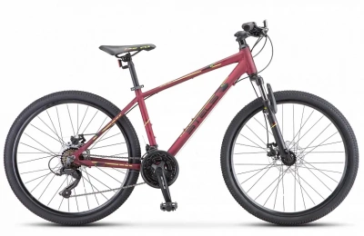 Велосипед Stels Navigator-590 MD 26" K010 16" Бордовый/салатовый