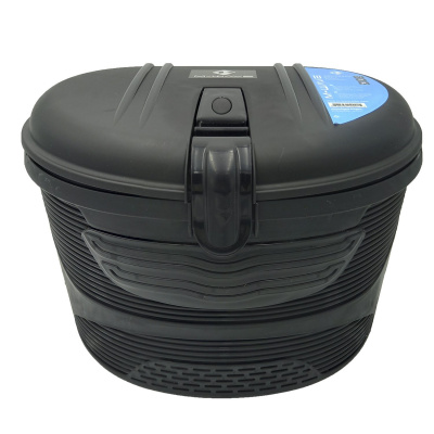 Бокс на руль M-Wave Amsterdam Box Front, V=17л пластик влагозащ. 23x26x33см, с замком/2 ключа, черн.