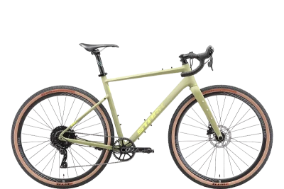 Велосипед Stark GRL 700.5 D 2025 хаки матовый/лимонный S/52"