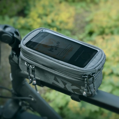 Сумка/чехол на раму SKS Traveller Smart, для смартфона V=1,35л темно-серая
