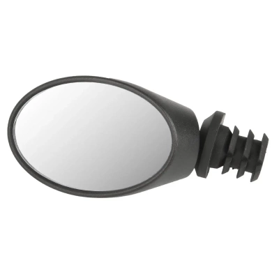 Зеркало M-Wave Spy Oval, овальное 75x50мм 3 степ. свободы торц. крепление, черное