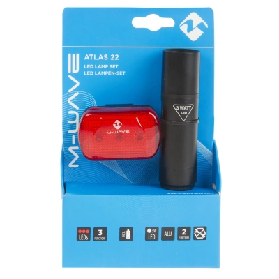 Комплект фонарей M-Wave Atlas 22 Battery
