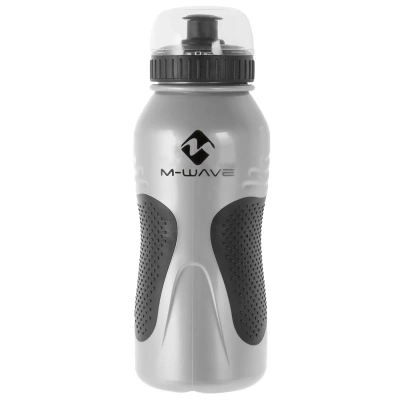 Фляга M-Wave PBO 600-NS, антискольз. пластик 0.6л с крышкой серо-черная