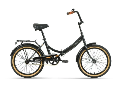 Велосипед FORWARD ARSENAL 20 X (20" 1 ск. рост. 14") 2022, черный/золотой