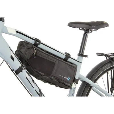 Сумка на раму M-Wave Rough Ride Triangle. расклад. увелич. до 4.2 л, 42x14x25см влагозащит. черный