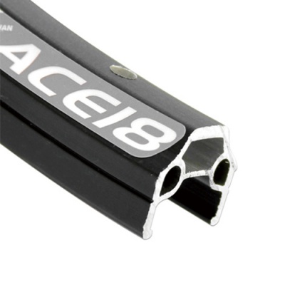 Обод 28" 32H AlexRims ACE18, двойн. с инд. изн. (622x21.8/16.5x18.2мм 32отв.), 500г, черный