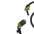 Велозамок CLUXX Gardia 1250C Green/Black (см:150) Велозамок CLUXX Gardia 1250C Green/Black (см:150)