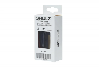 Задний фонарь SHULZ Teide 10 lm, USB, с лазерным диодом, красный свет, черный корпус