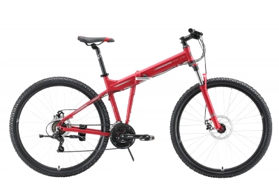 Велосипед Stark Cobra 29.2 D 2023, красный/серый/черный, 18"