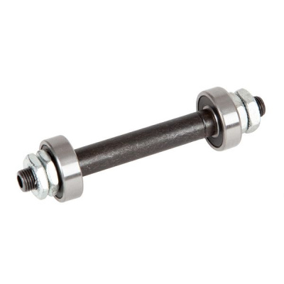 Ось передней втулки 3/8"x100мм SF-A22F, с промподш, эксц., сталь S45C