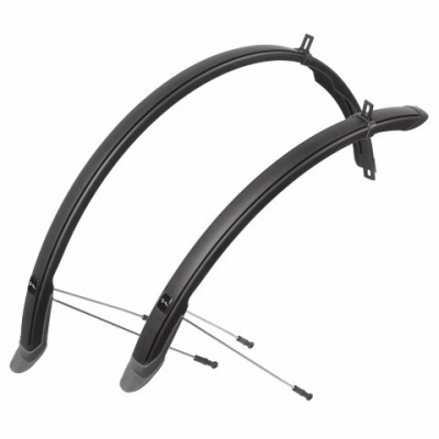 Комплект крыльев M-Wave Mud Max II 28", 45мм, черный