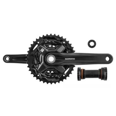 Система шатунов 3ск. 40T Shimano Altus MT210-3, 27ск. 40/30/22T, 175мм, интегр. вал, с кареткой BSA