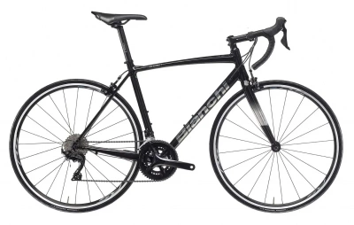 Велосипед BIANCHI Via Nirone 7 (28" 11ск. рост. 500мм) 2023, черный/титановый серый