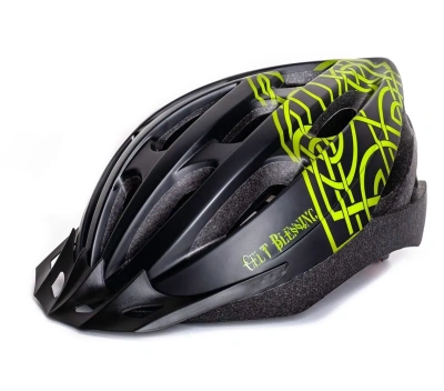 Велошлем Vinca Sport VSH-23, 19 вент. отверстий, M(56-59), черный с зеленым