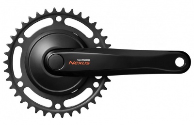 Система шатунов 1ск. 38T Shimano Nexus C6000, 170мм, 38T, черн., без уп.