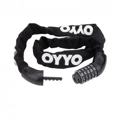 Велозамок OYYO CN30, с кодом, цепь, 6x900мм, черный