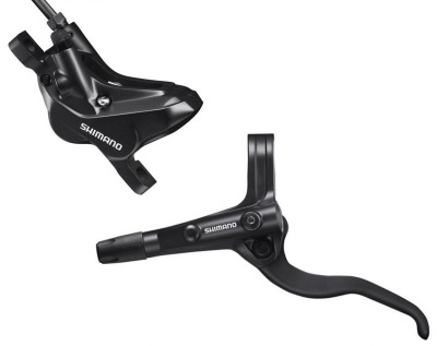 Гидравлический тормоз передний Shimano BL-MT401(L)/BR-MT420(F), 800мм, без адапт.