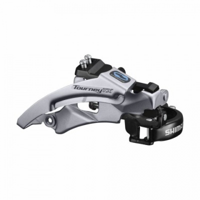 Передний переключатель 42-48T Shimano Tourney FD-TX800-TS3, ун.тяга, ниж.хомут 34.9мм, 63-66