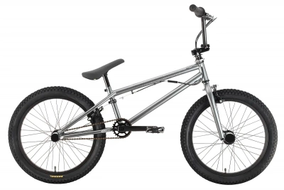 Велосипед Stark Madness BMX 3 2021, серебристый/черный