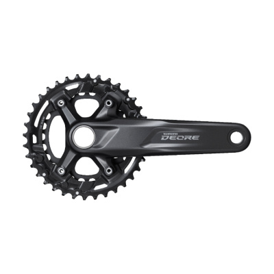 Система шатунов 2ск. 36T Shimano Deore M5100-2, 175мм, 36/26T, инт. вал, цв. черн, для 11ск.