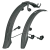 Комплект крыльев SKS VELOFLEXX 65 для 26"-27.5" ширина 65мм, черный, 11666