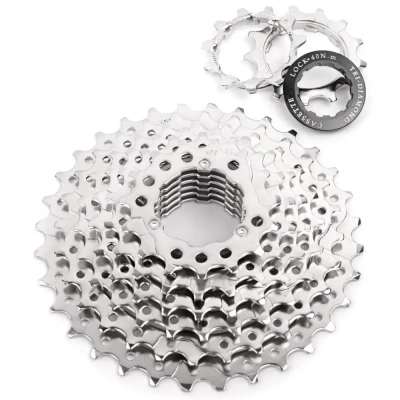 Кассета 8 ск. Vinca Sport CS-8, 11-32Т, сталь, хром.