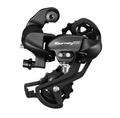 Задний переключатель 7/8ск. Shimano Tourney TX800, длин., черный