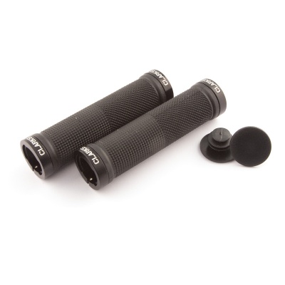 Грипсы Clarks CLO201, резиновые 130мм с 2 фиксат. черные анодир.