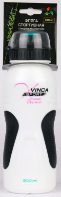 Фляга Vinca Sport, с защитой от пыли 500мл, белая