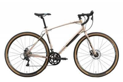 Велосипед Stark Gravel 700.2 D 2023, бронзовый/чёрный, 22"