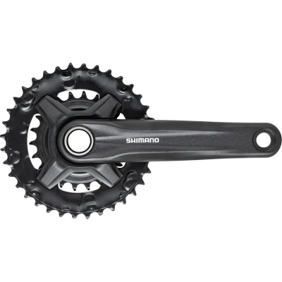 Система шатунов 2ск. 36T Shimano MT210-2, 170мм, 36/22T, инт. вал, цв. черн, для 9ск.